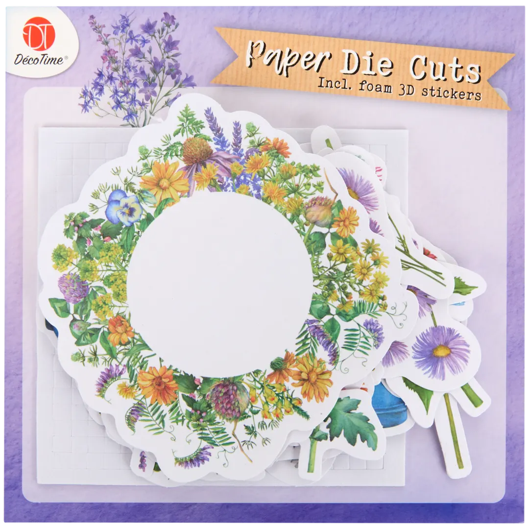 DécoTime papier figuurtjes met 3D stickers Diverse varianten