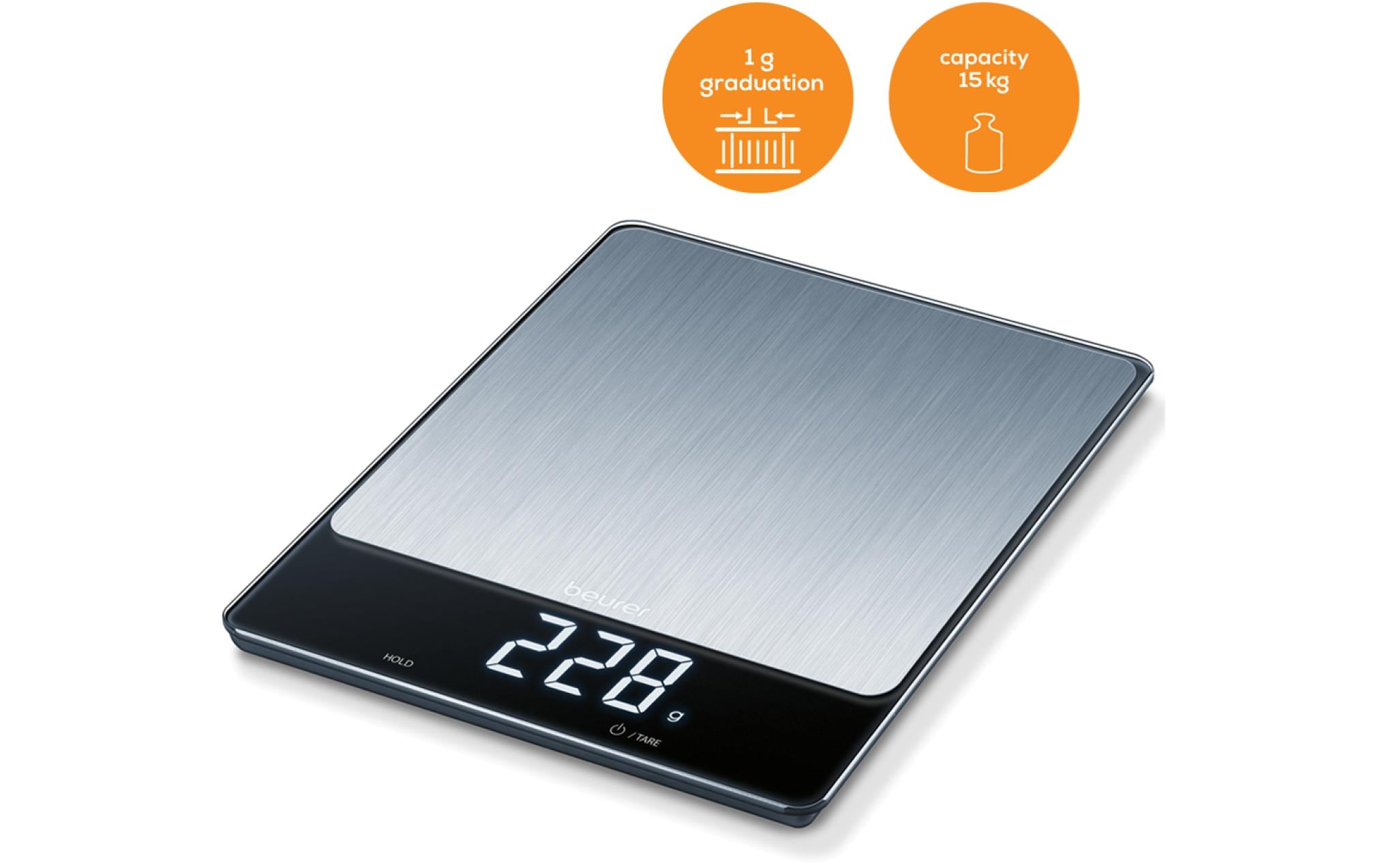 BEURER Küchenwaage »KS 34 XL Silber«