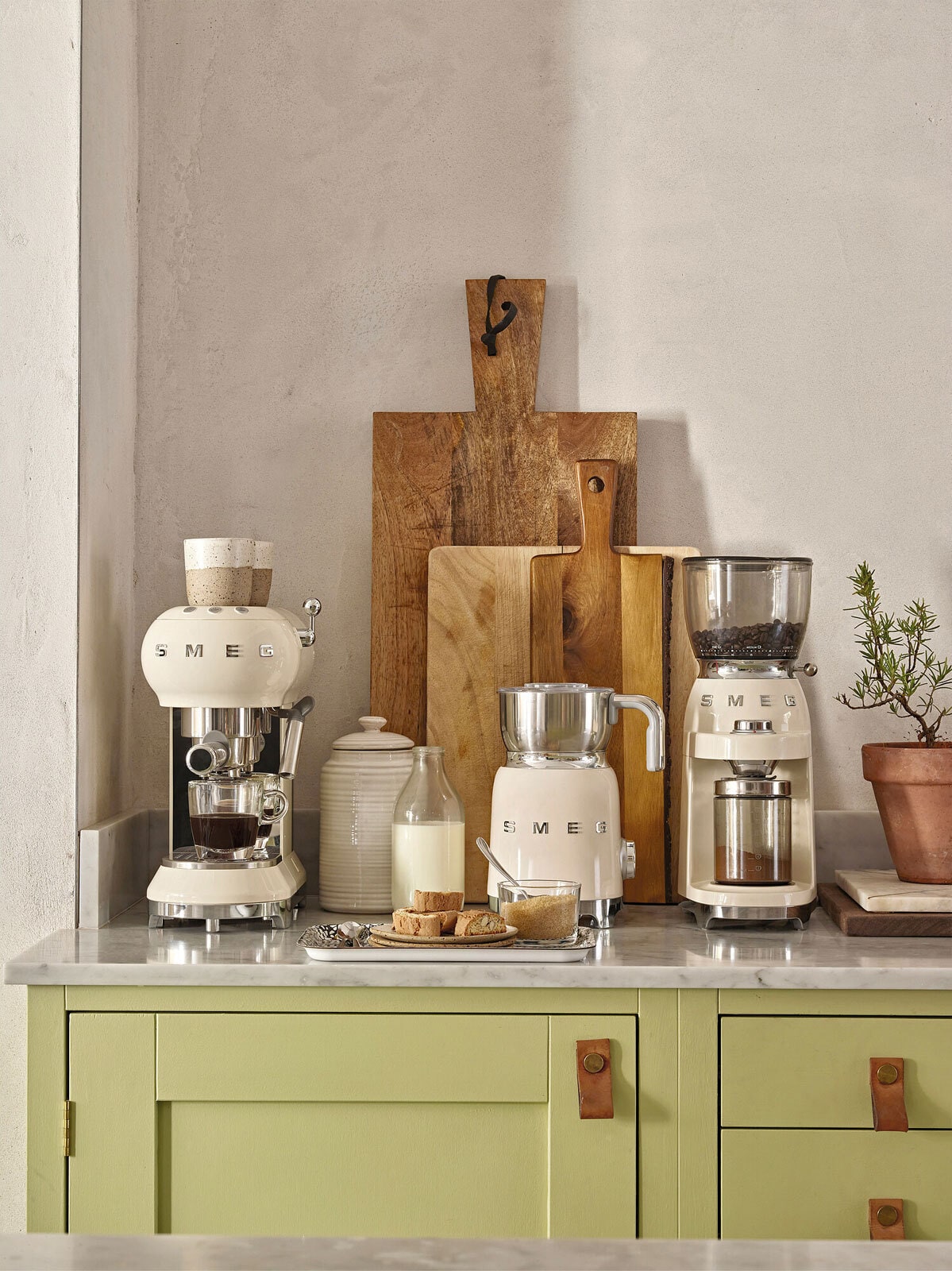 SMEG Milchaufschäumer 50's Style Creme