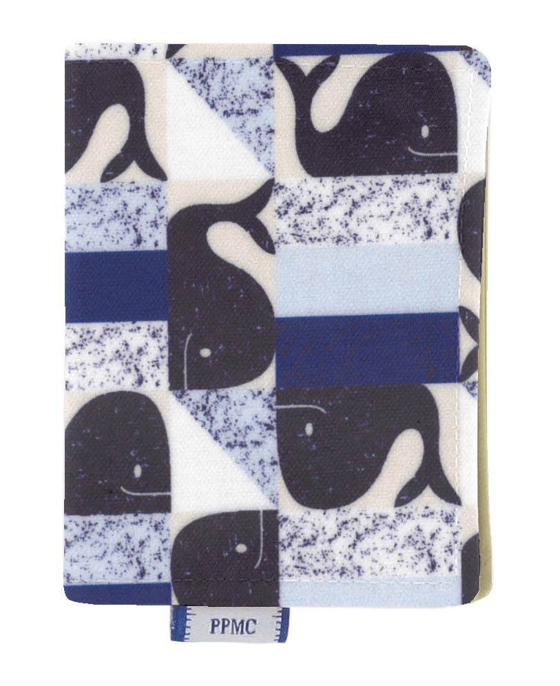 Porte Carte Baleino Bleu