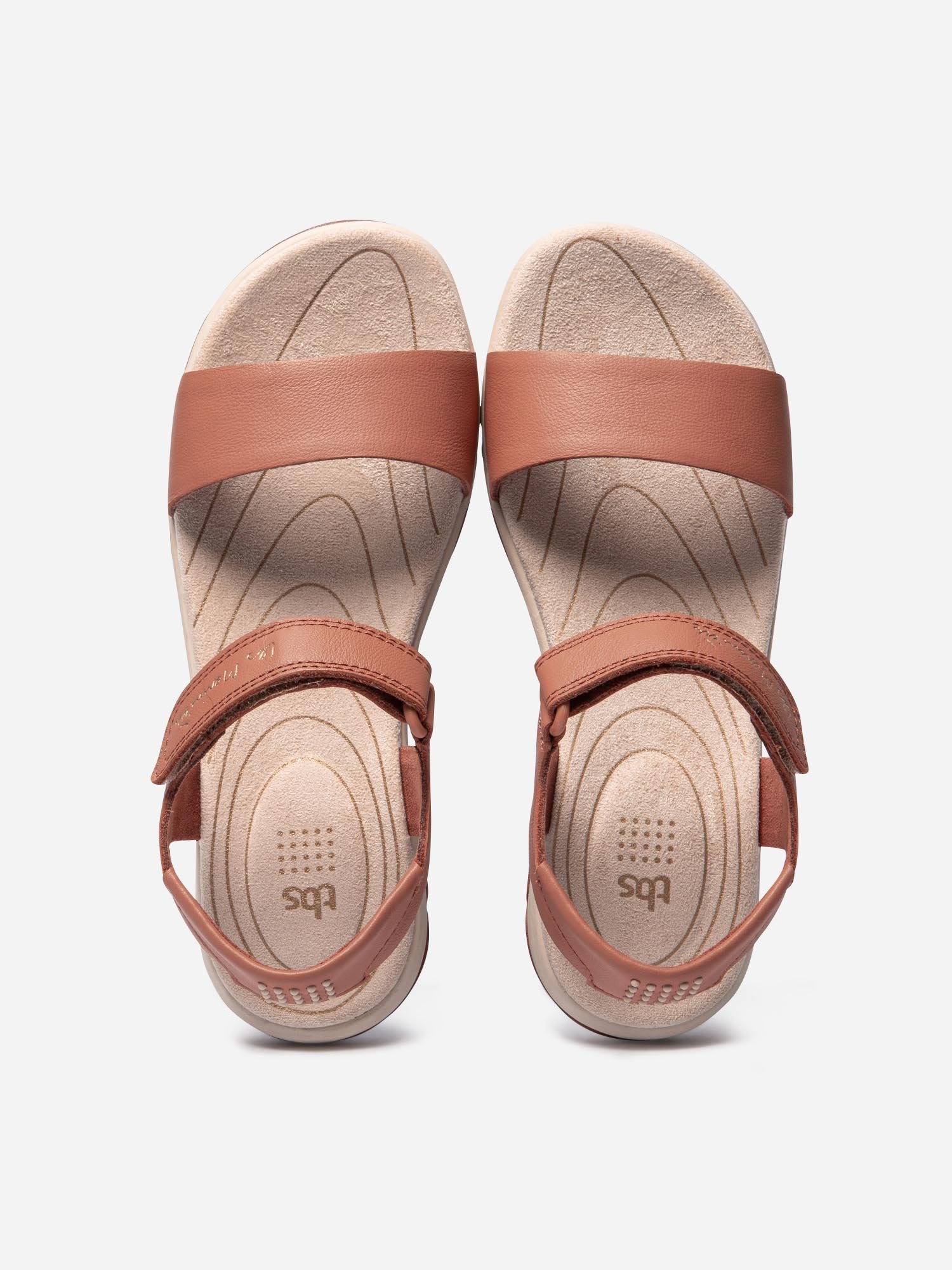 Sandales Femme Légères Cuir Orange