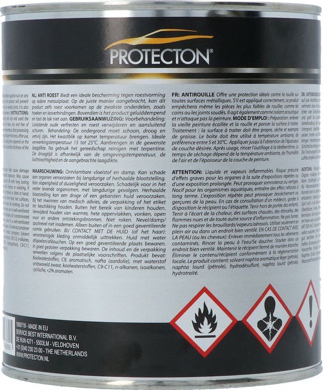 Protecton - Anti Roest - Blik - 1 KG - Geschikt Voor Metaal
