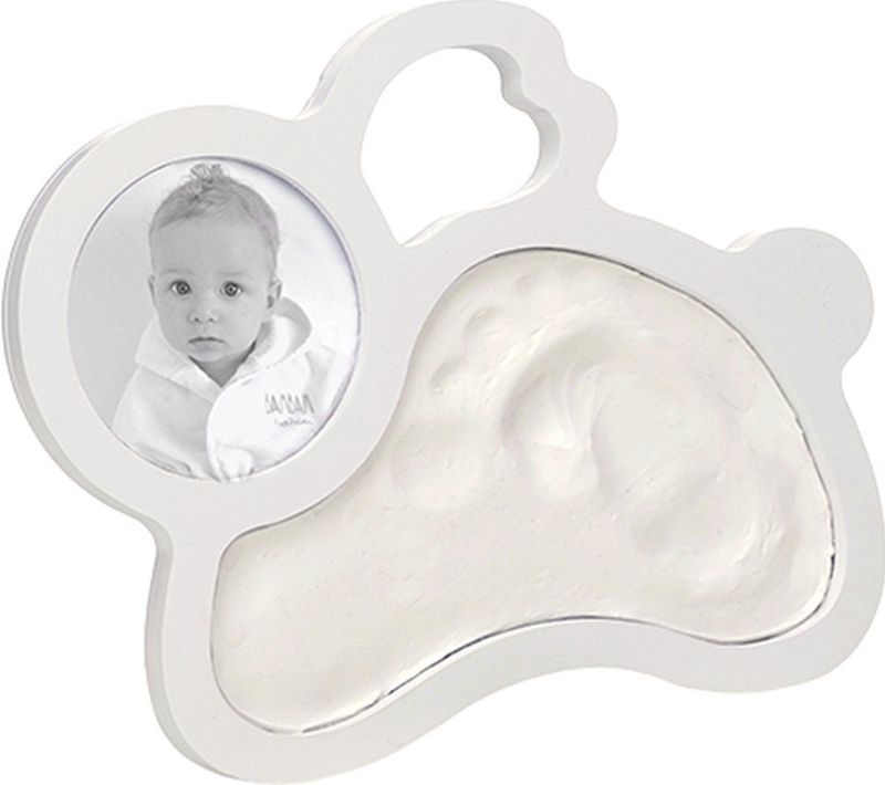BamBam - Konijn Fotolijst - Wit - Hout - Inclusief Klei