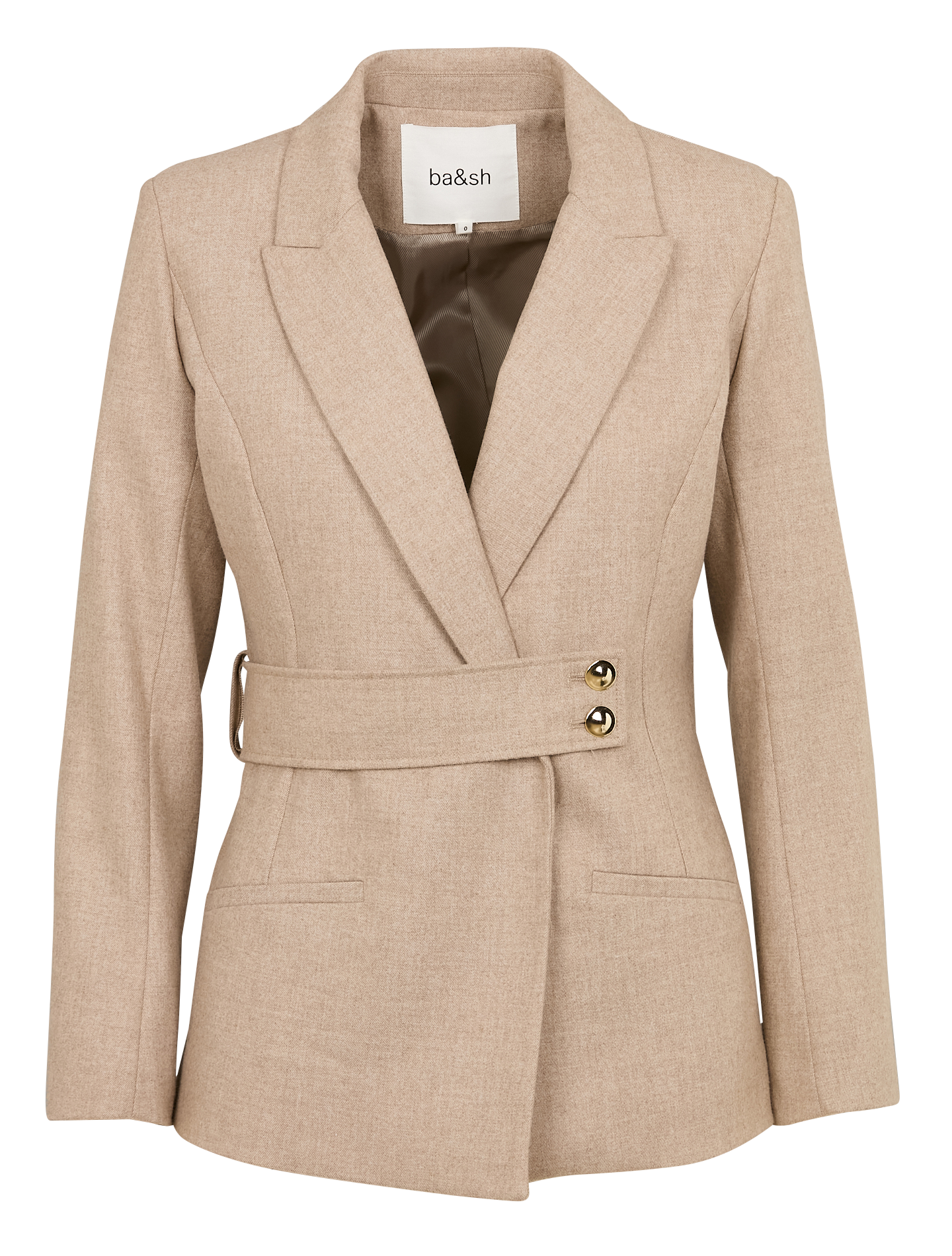 BULE - Veste tailleur ajustée | Beige