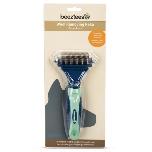 pente de ancinho azul e menta