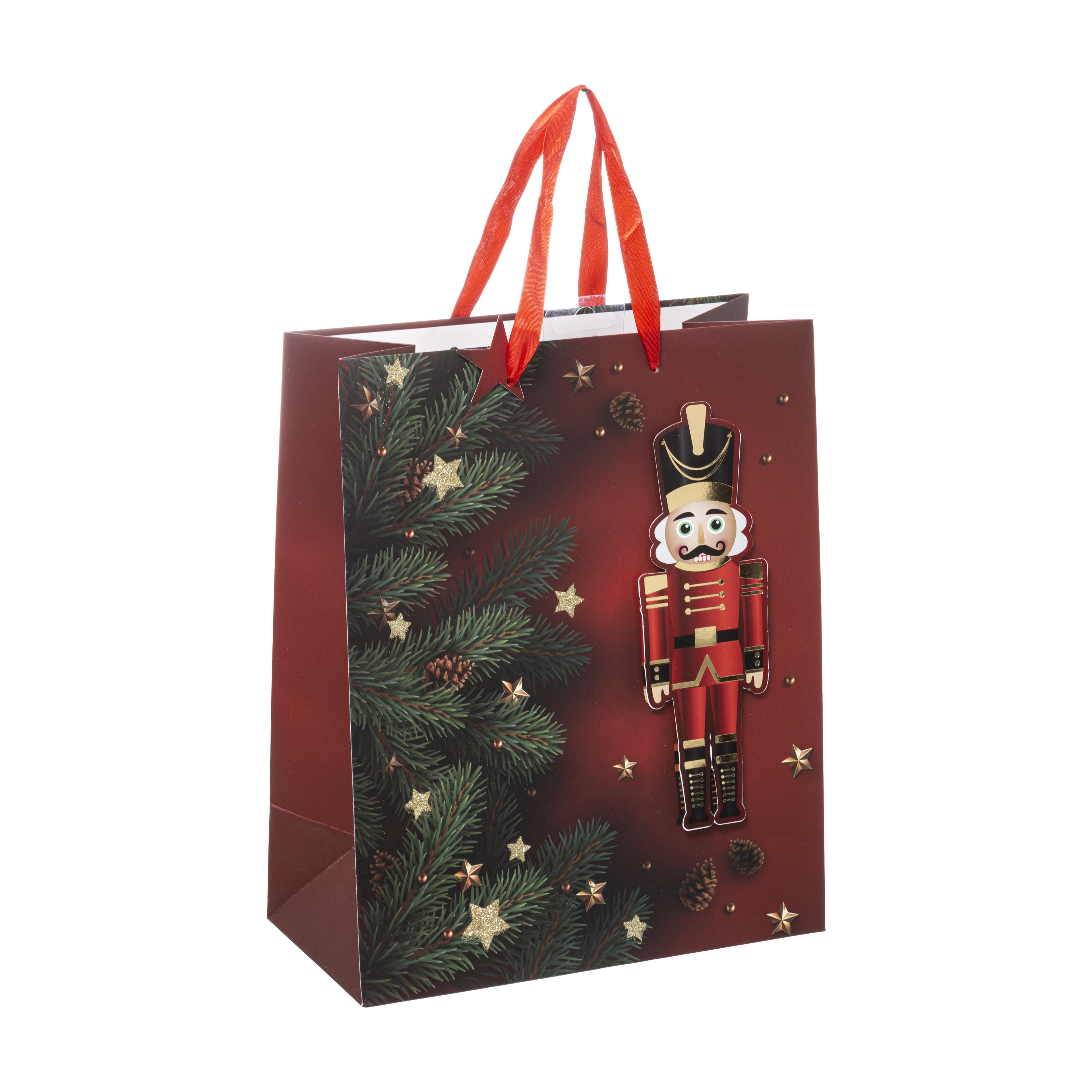 SAC CADEAU CASSE NOISETTE D.26.7X12.5X33CM