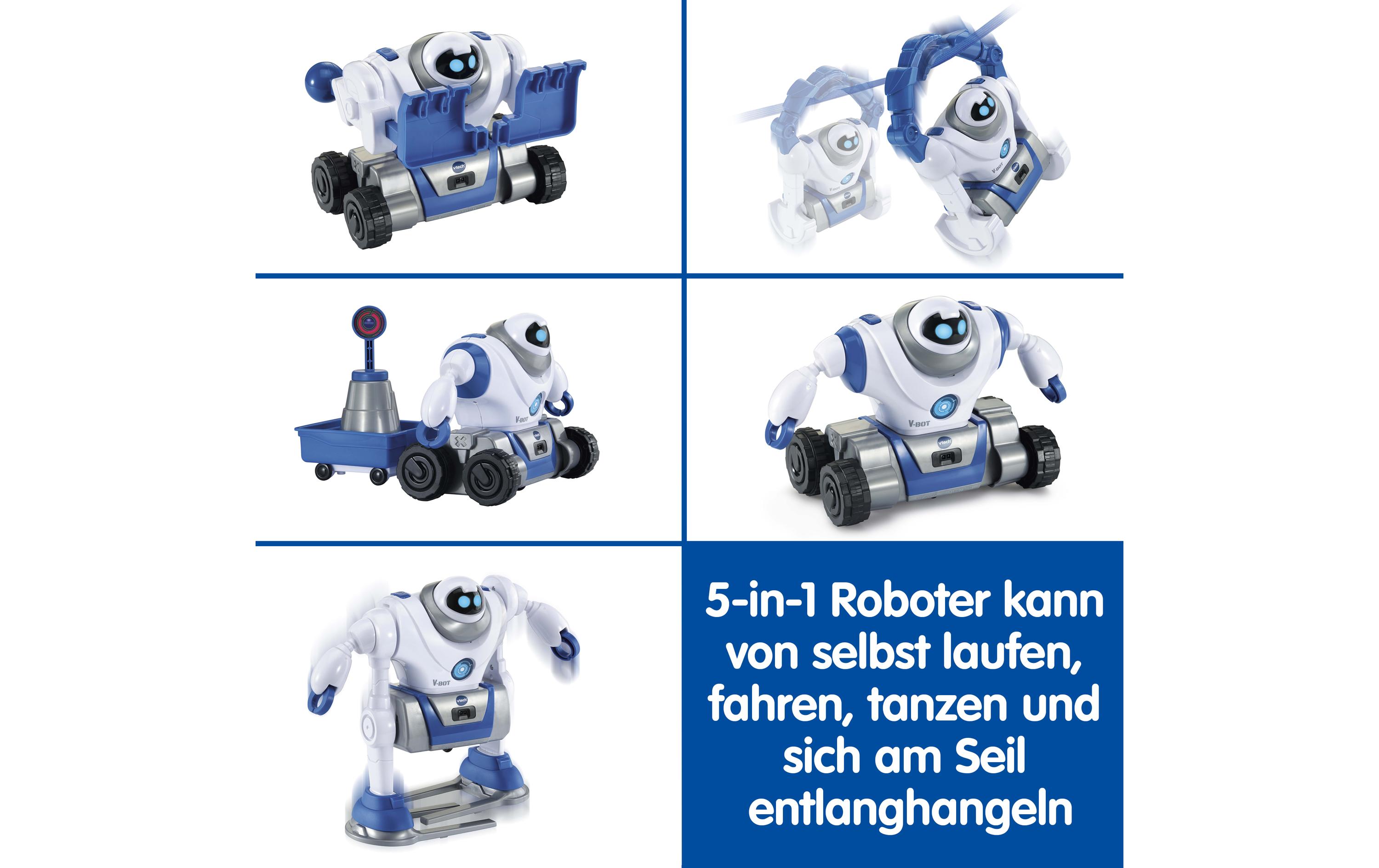 Roboter V-Bot 5 in 1 -DE-Motorisierter Roboter mit verschiedenen Bewegungen
