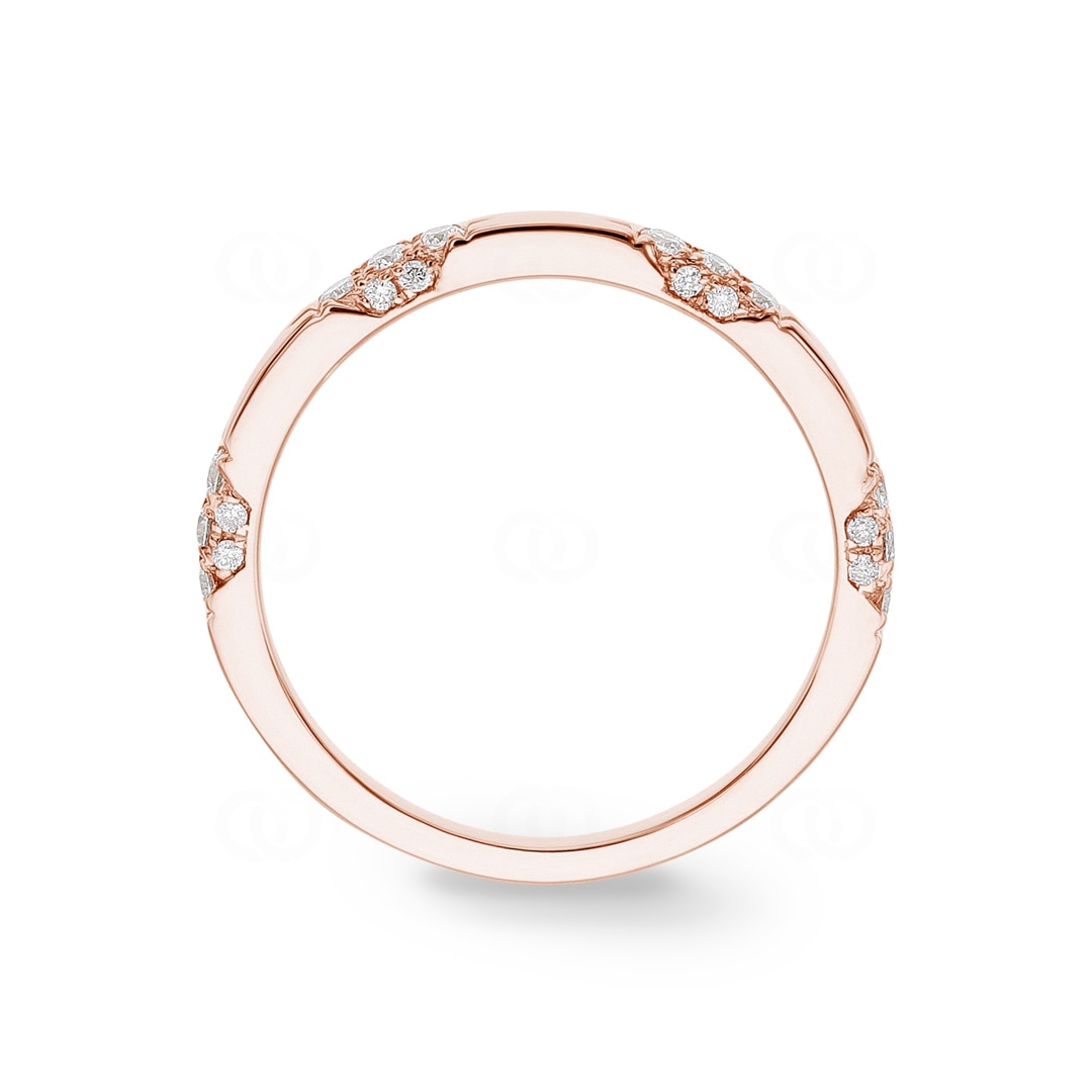 0.20 Karat Diamantring 750/18 K Roségold