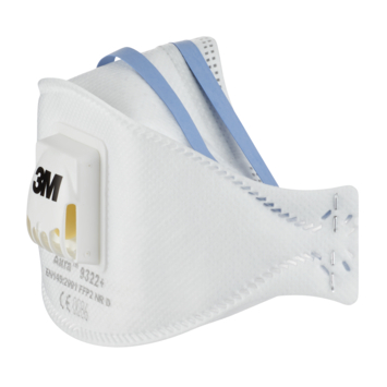 3M Aura stofmasker 9322 FFP2 met ventiel