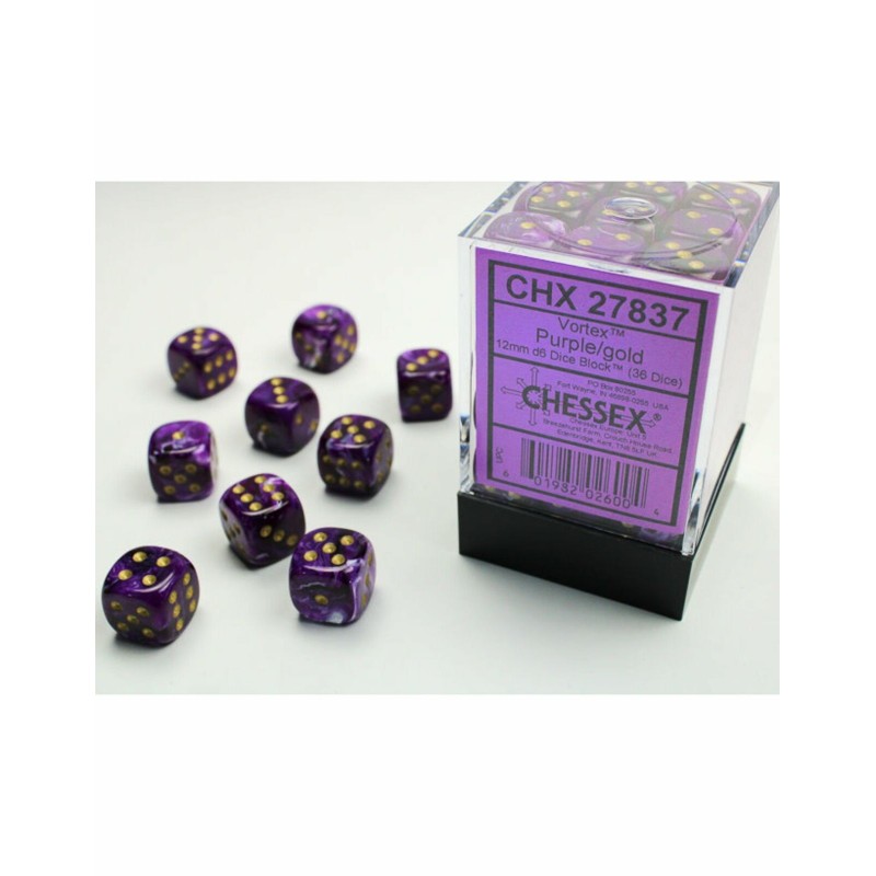 Pack de 36 dés D6 * vortex * VIOLET