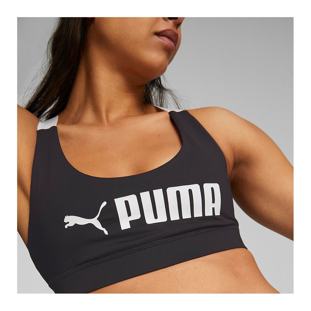 Puma MID IMPC PUMA FIT BRA - Brassière Femme puma black