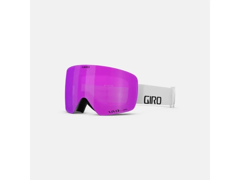 Giro Contour RS Vivid, Unisex, Cylindrisk (flad) linse, Hvid, Violet, One size