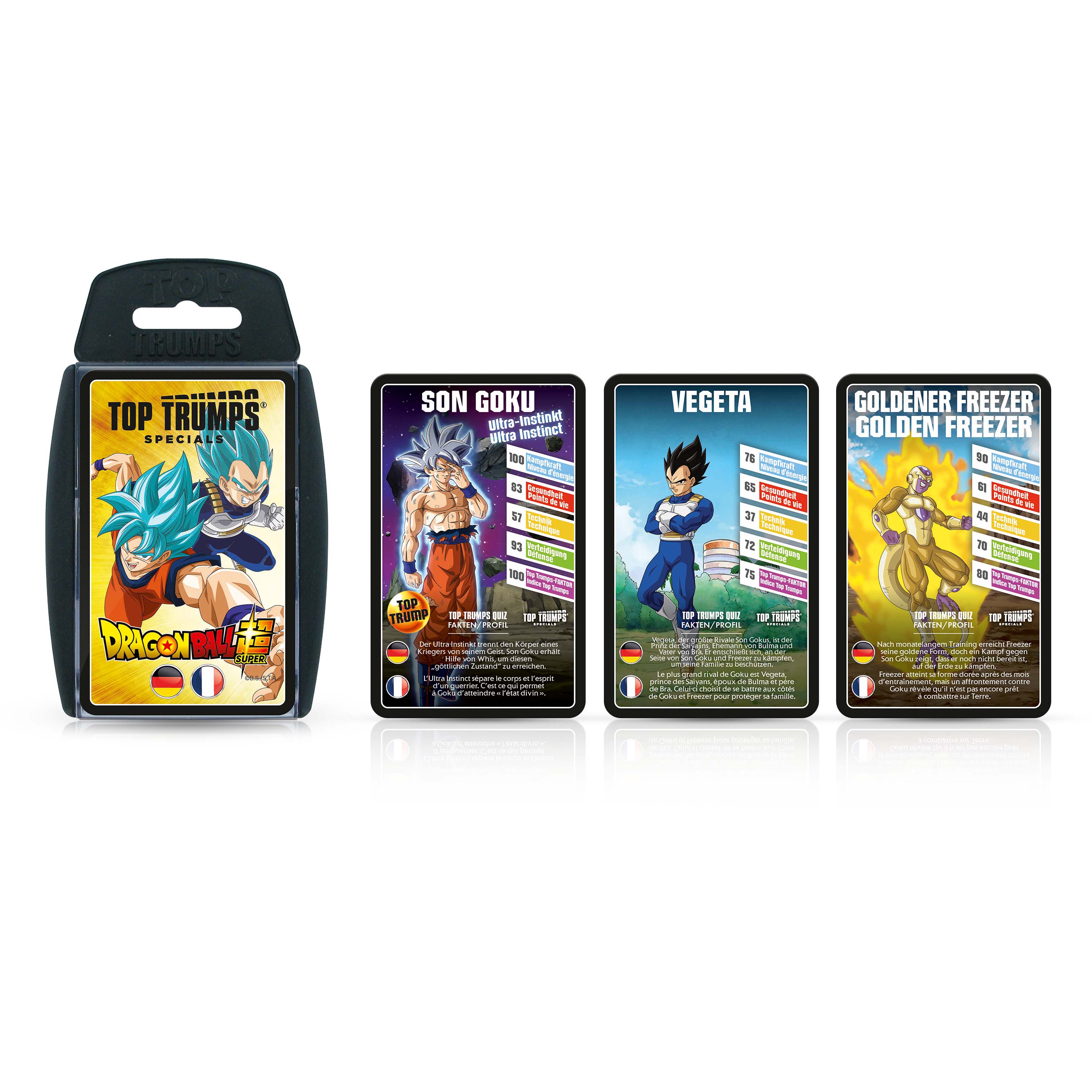 Top Trumps Dragonball Super (deutsch/französisch) Kartenspiel Quartettspiel