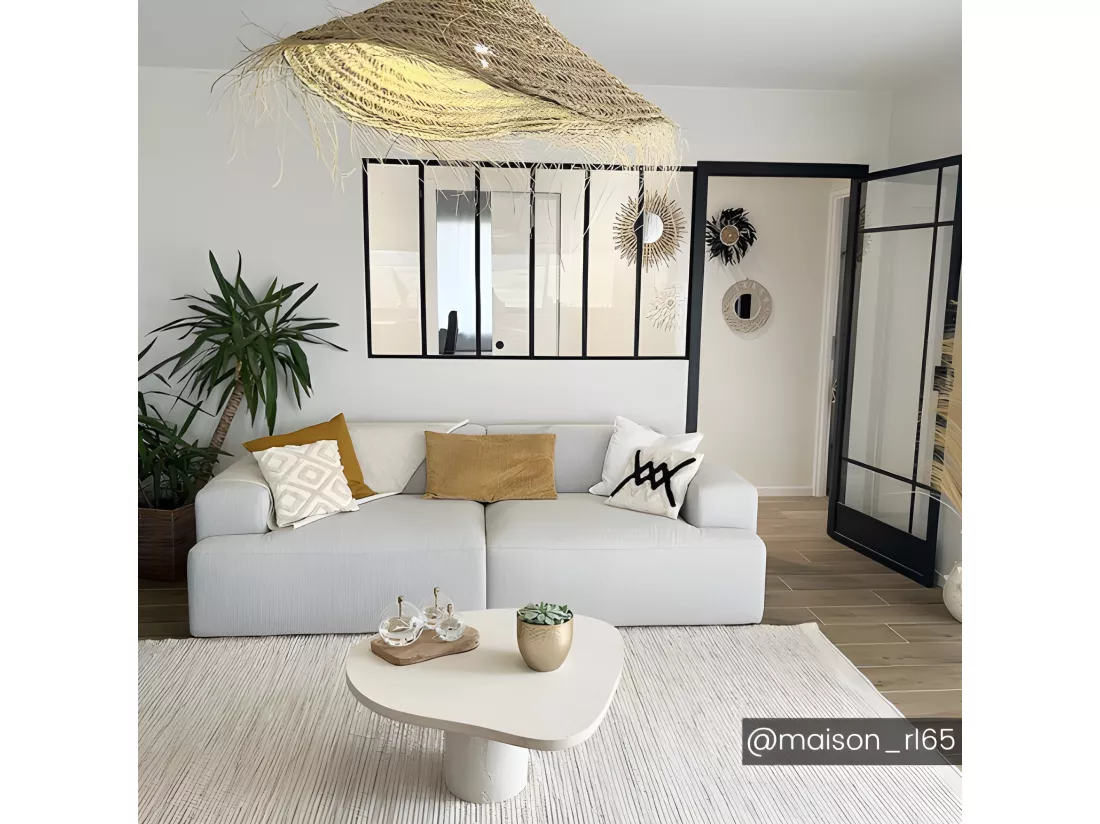 Verrière atelier en aluminium thermolaqué - 180x105 cm - Noir - BAYVIEW