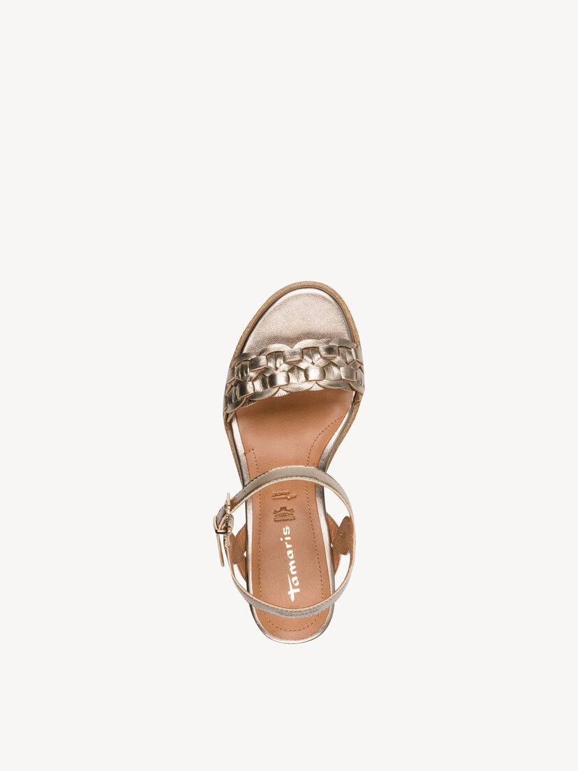 Leren Sandaaltje - metallic