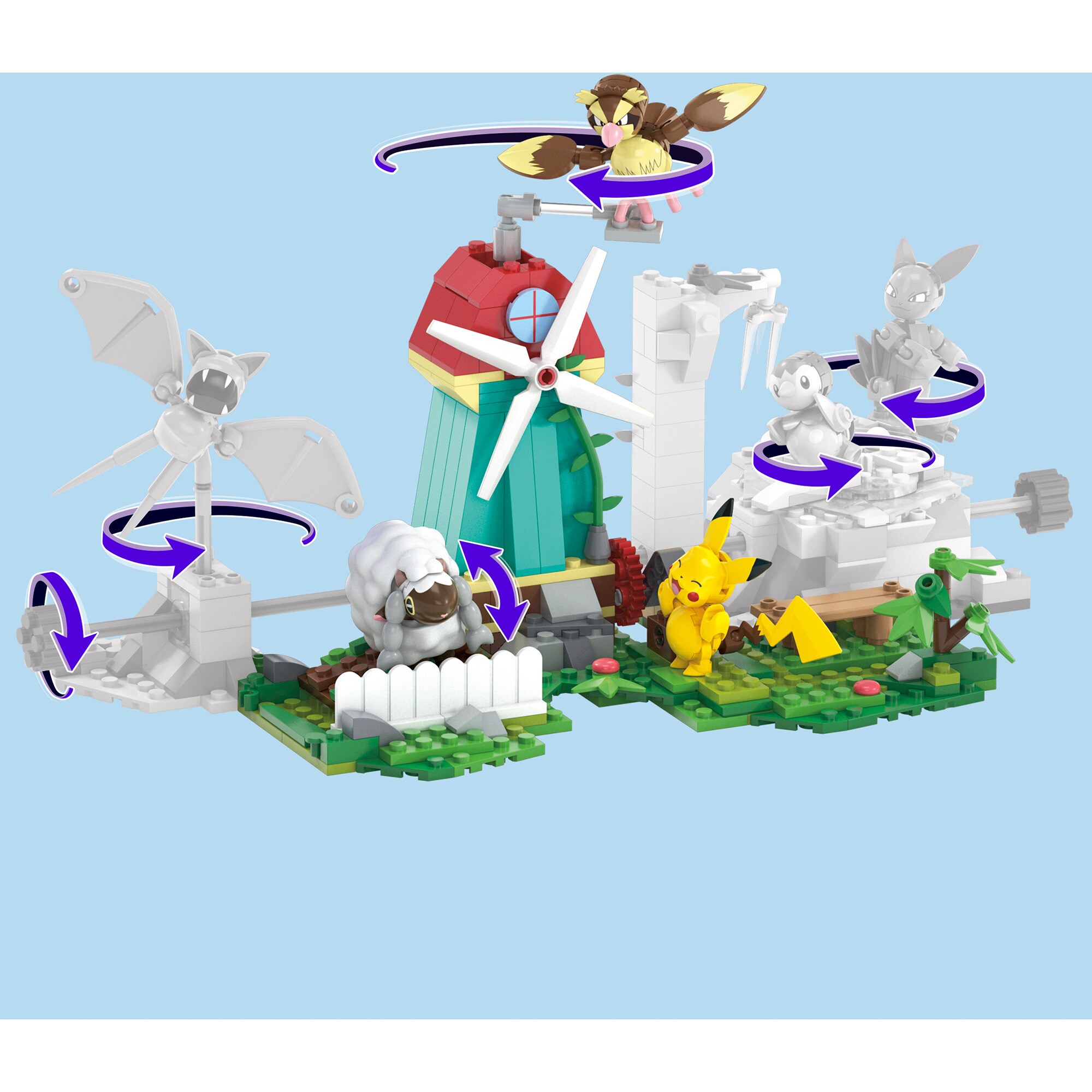 Mattel Konstruktionsspielzeug Pokémon - Windmühlen-Farm