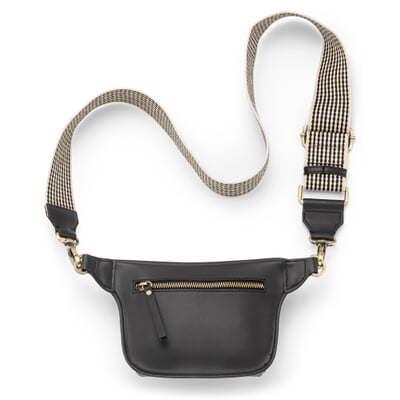 Hüft-Schultertasche, Schwarz