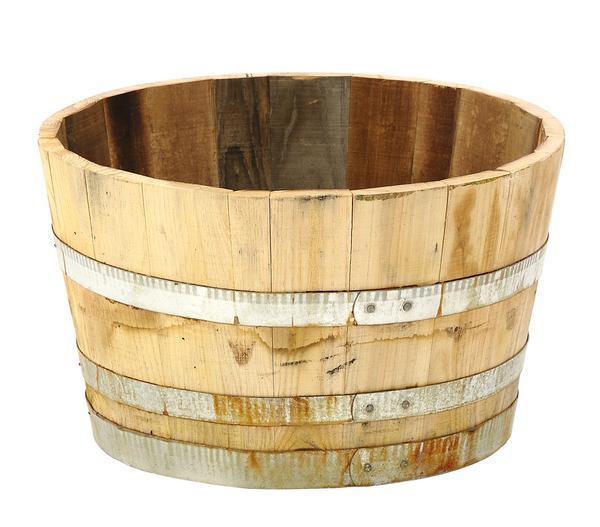 Küferei Kardos Holz-Weinfasskübel, rund,
