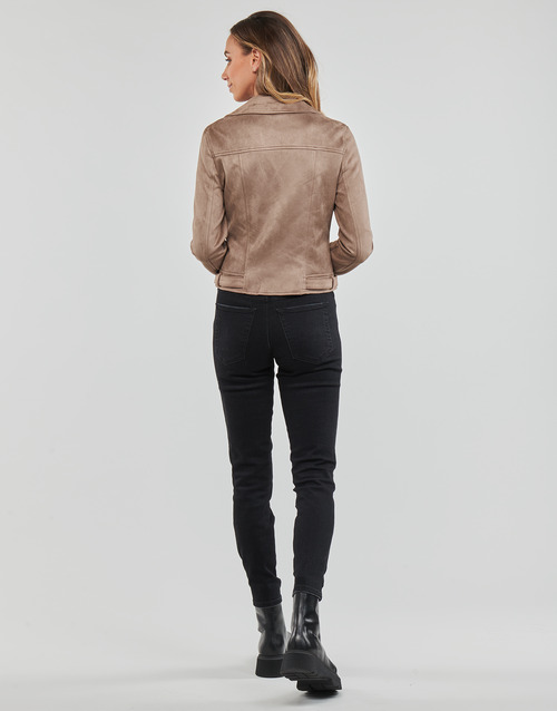 Vero Moda - VMJOSE AW23 SHORT FAUX SUEDE JACKET NOOS - Marron