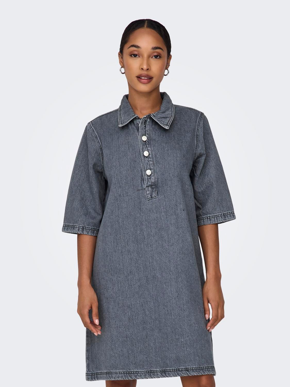 ONLGRY Kurzes Kleid Grey Denim
