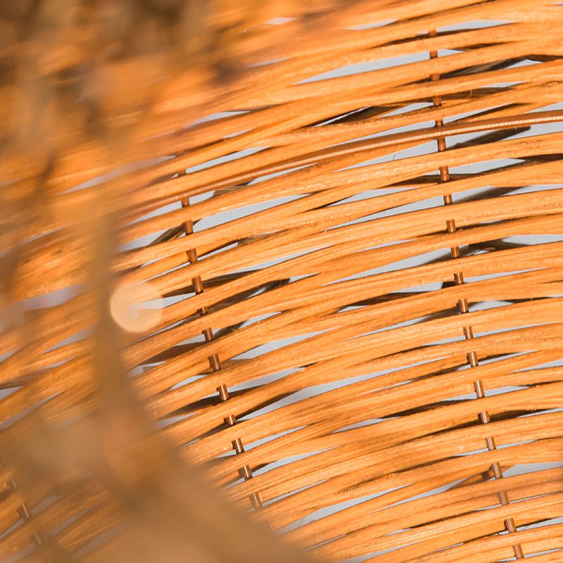 Landelijke hanglamp bruin rotan - Hatch 45