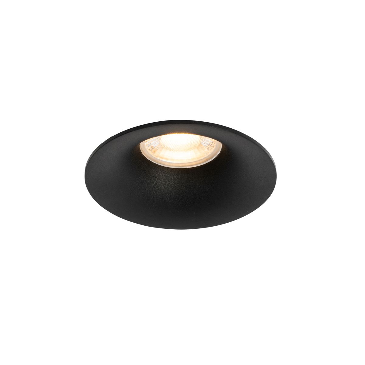 Moderne inbouwspot zwart GU10 50mm - Gijs