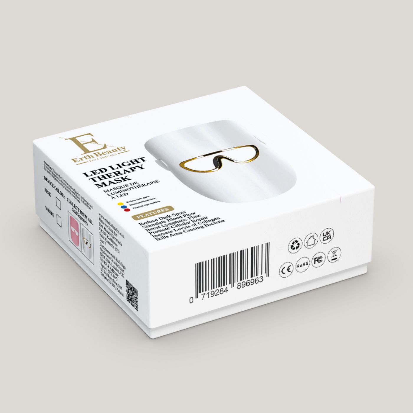 Erth Skin London LED-Lichttherapie-Maske