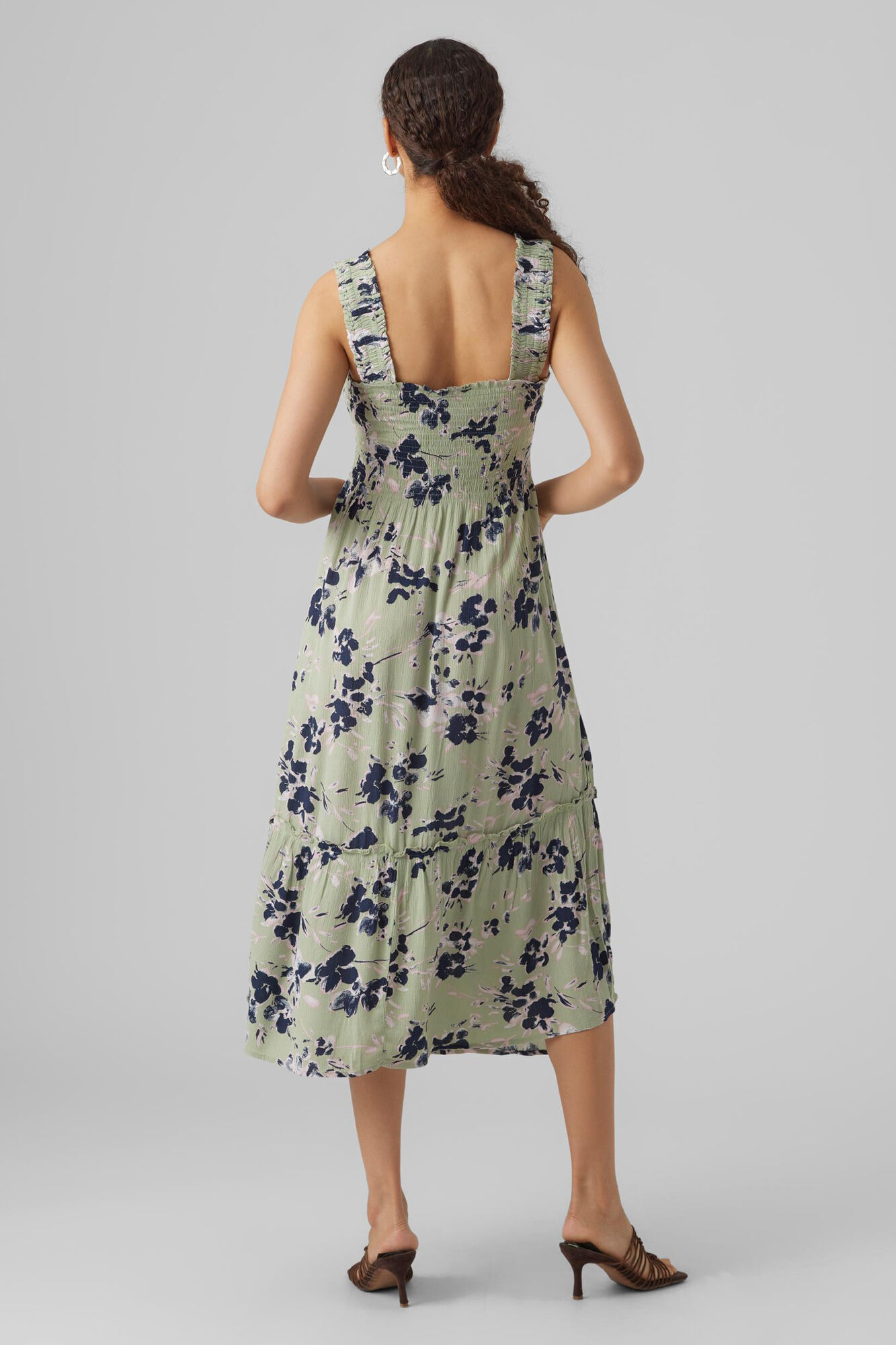 Vestido elástico e estiloso - Verde
