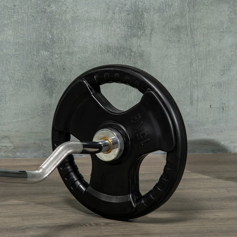 SPORTNOW Hantelscheibe mit 5 cm Bohrung schwarz