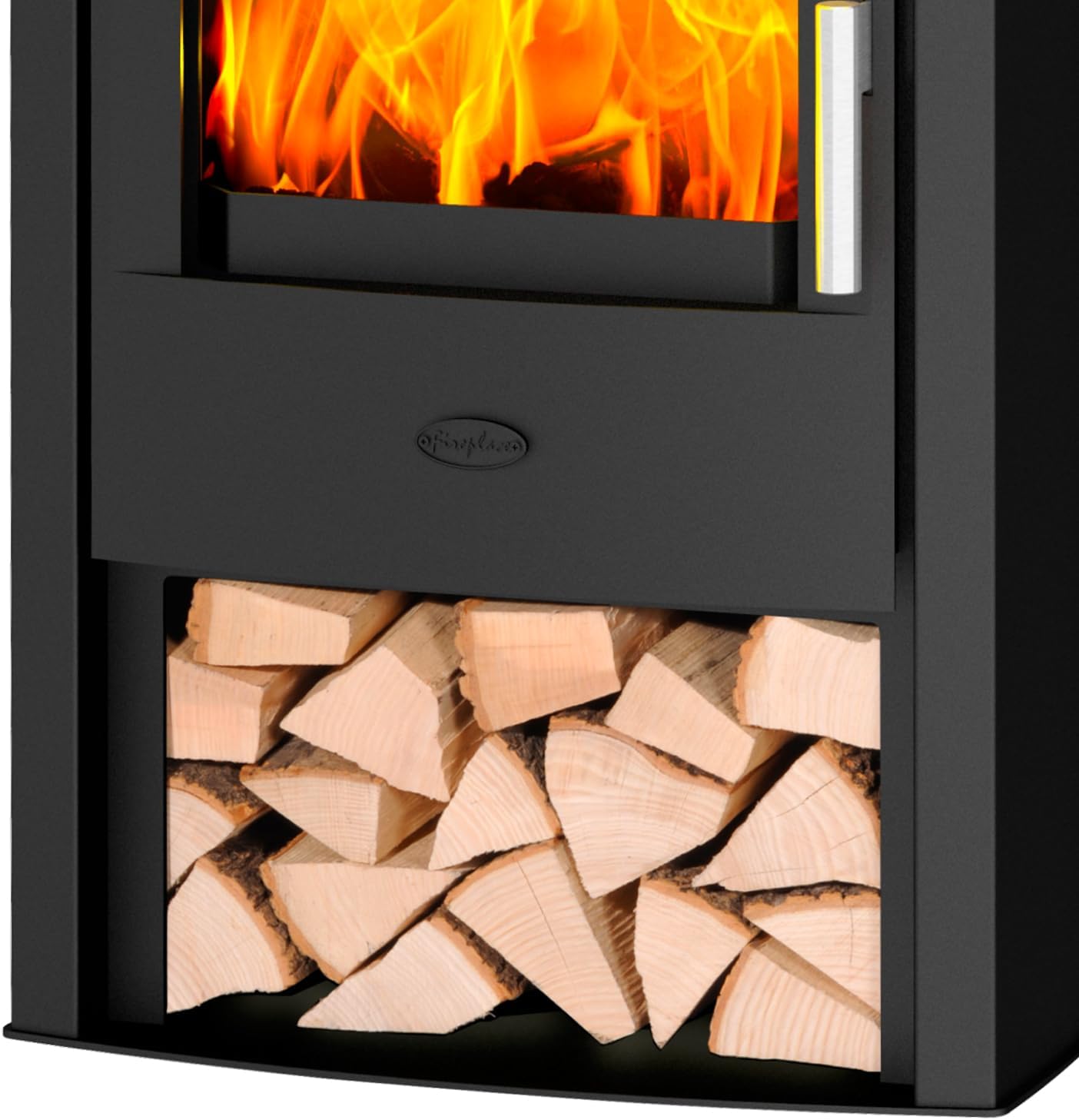 Fireplace K5732 Tuvalu Kaminofen Stahl Schwarz | Topplatte Speckstein/A+
