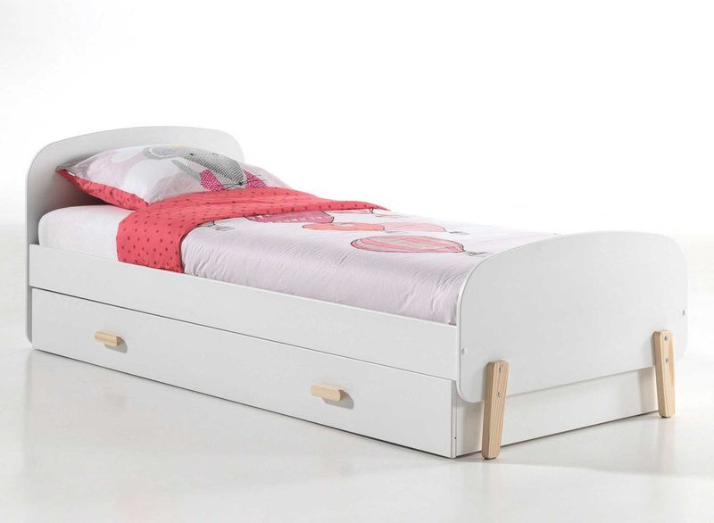 Vipack - Kiddy - Kinderbed - Wit - Hout