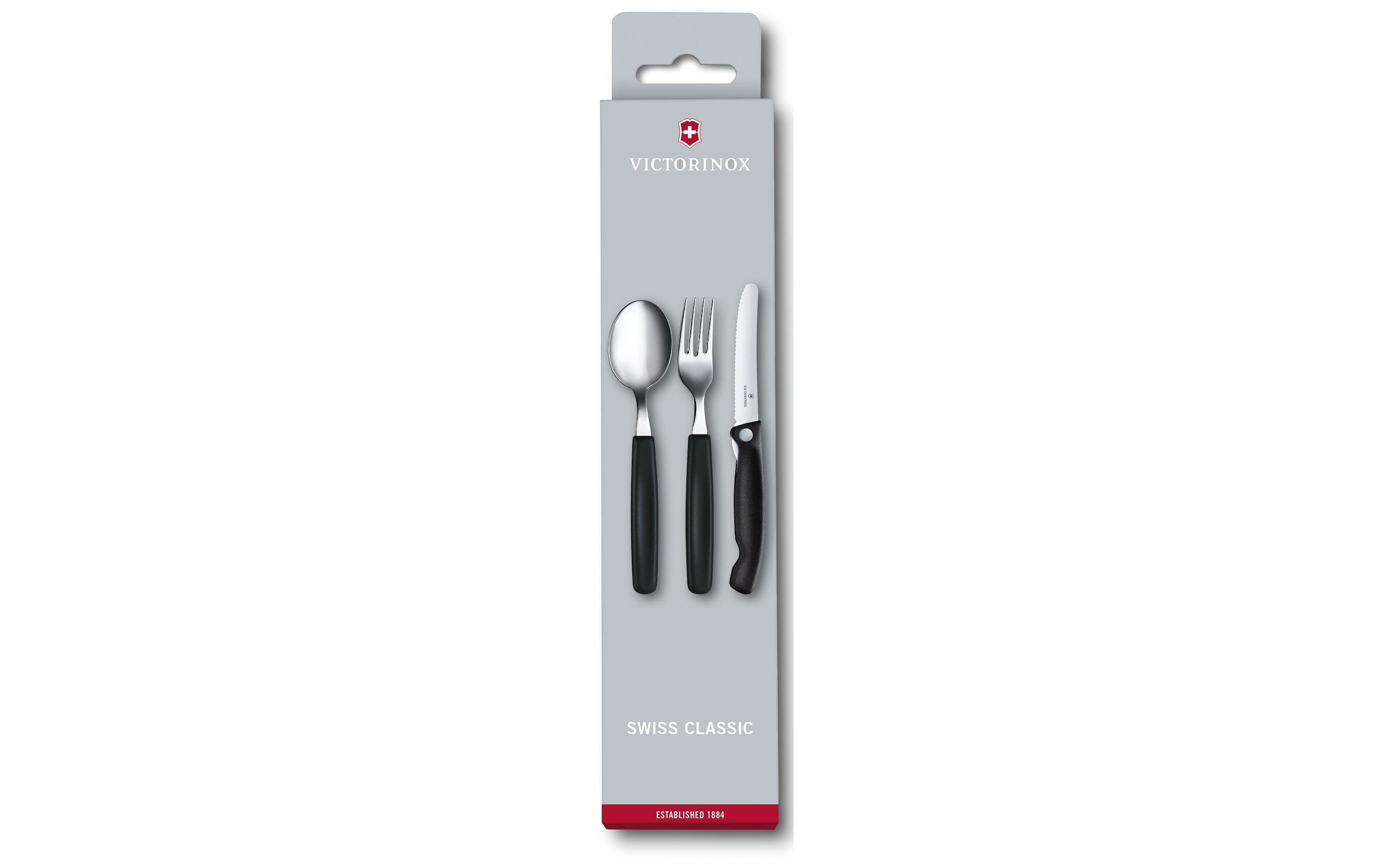 Victorinox Besteck-Set »Swiss Classic 3-teilig, Schwarz«