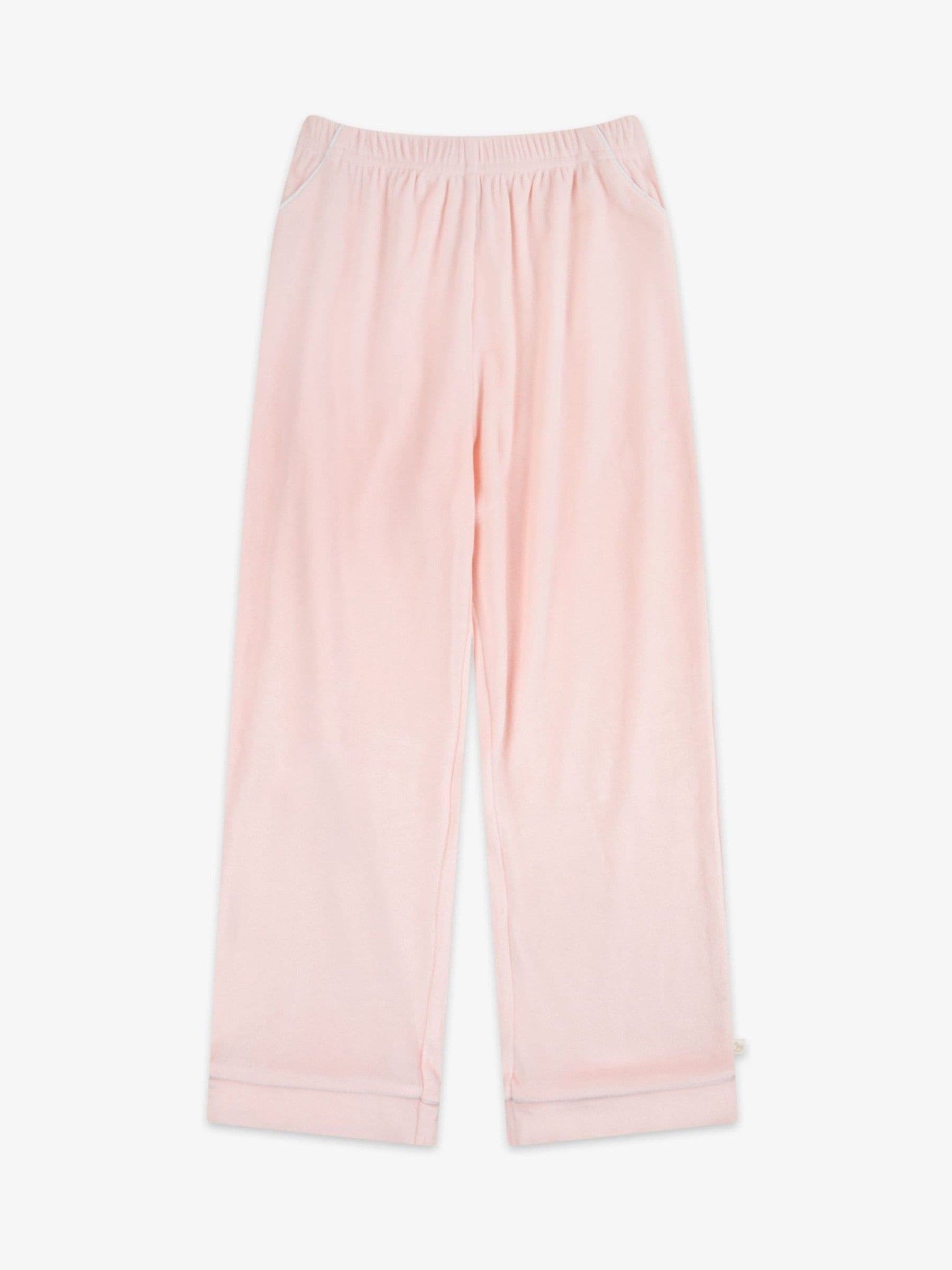 Roze - The Little Tailor Luxe kerstpyjama voor kinderen van zacht aanvoelend velours