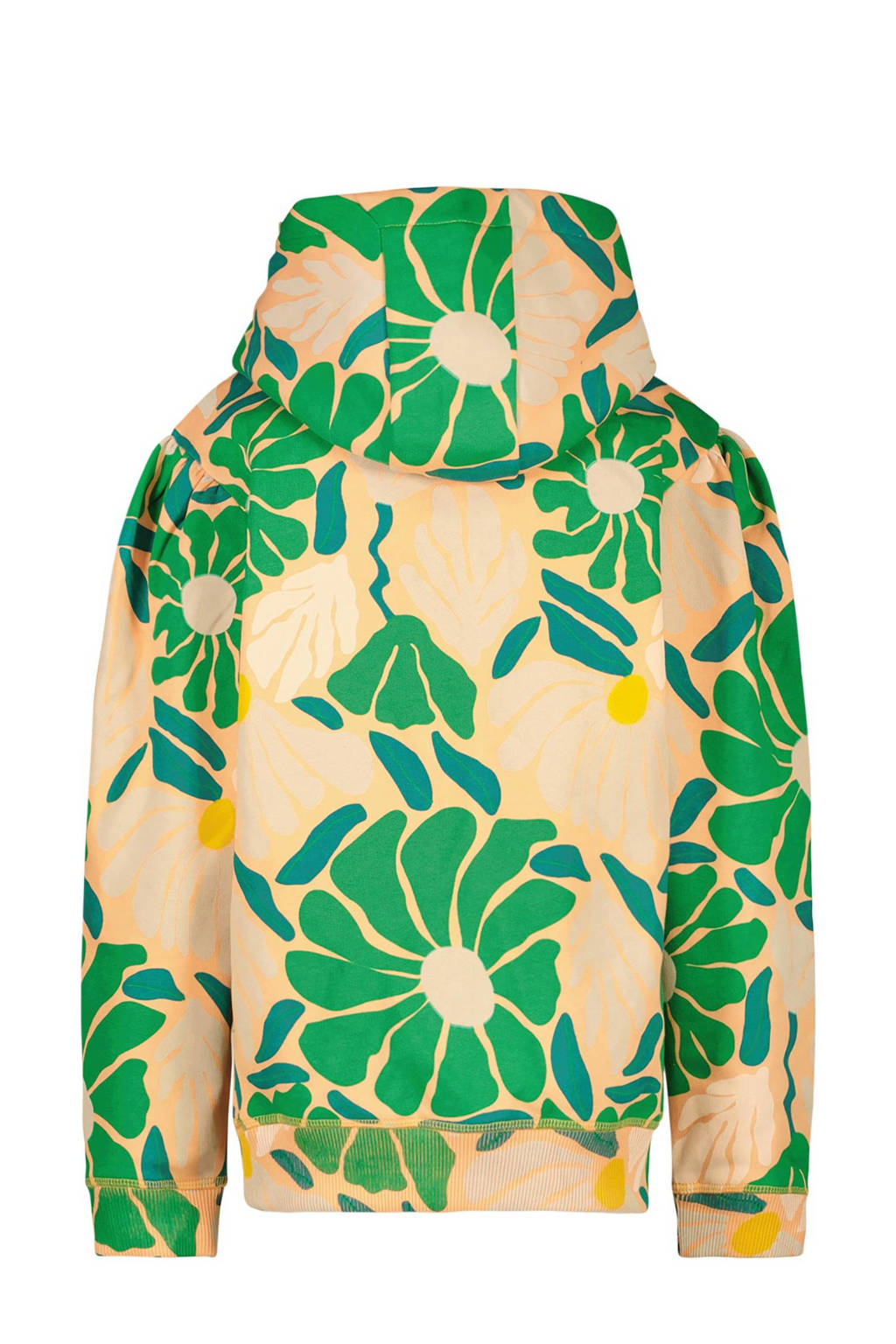 Cars hoodie HEDDI met all over print licht oranje/groen