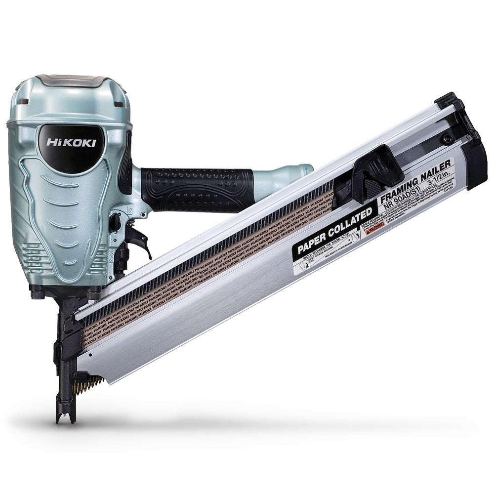 HiKOKI 50-90mm D Clip 34-Deg Air Nailer Framer w. Hanger NR90AD(H4Z)