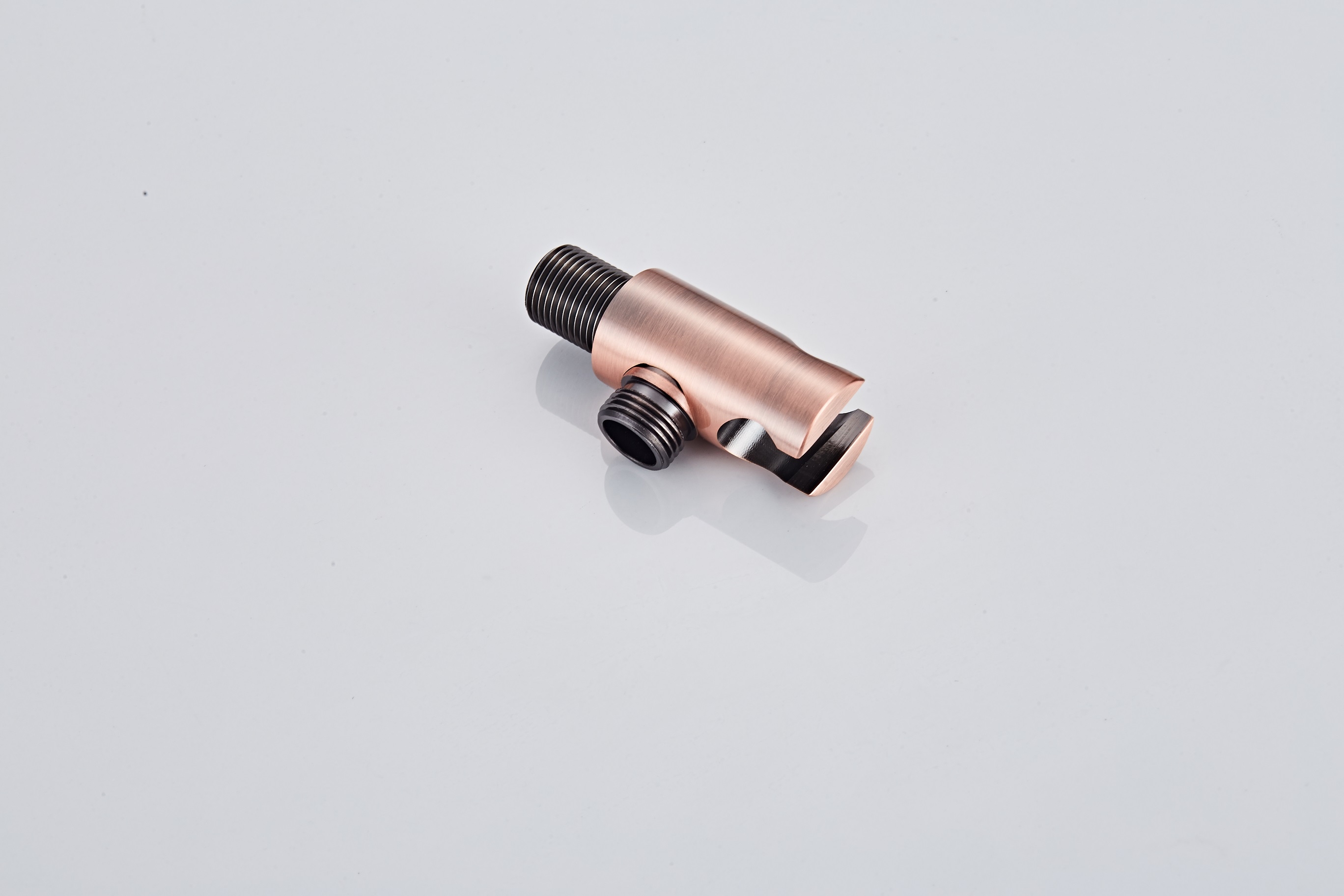 Saniclear Copper wand aansluitbocht geborsteld koper