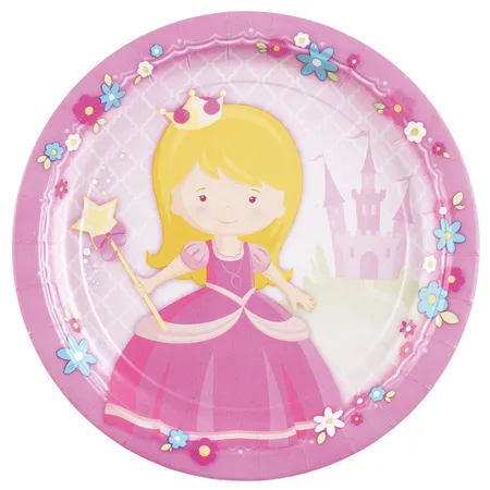 amscan 8 Papierteller My Princess