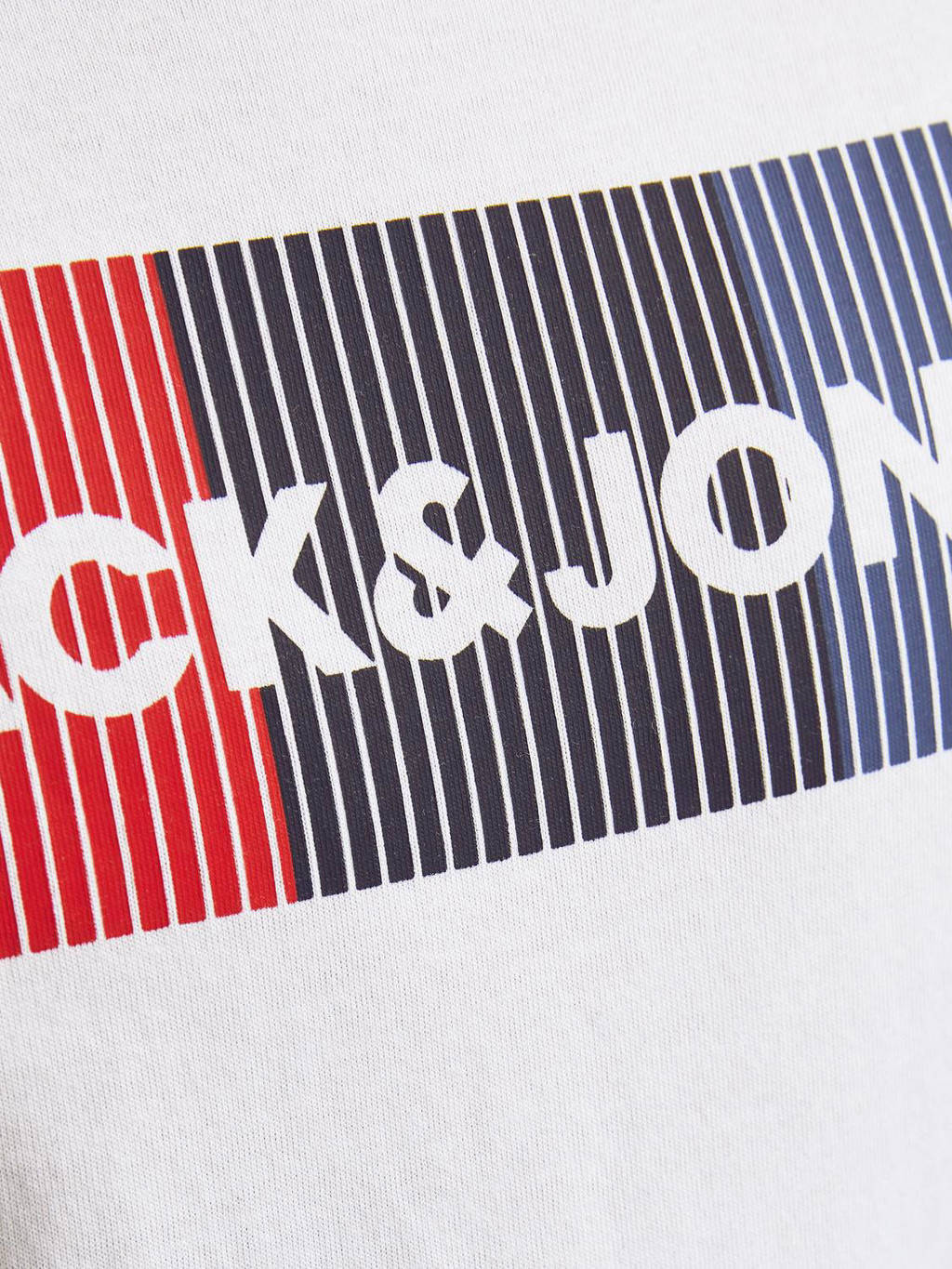 JACK & JONES T-shirt JJECORP met logo wit