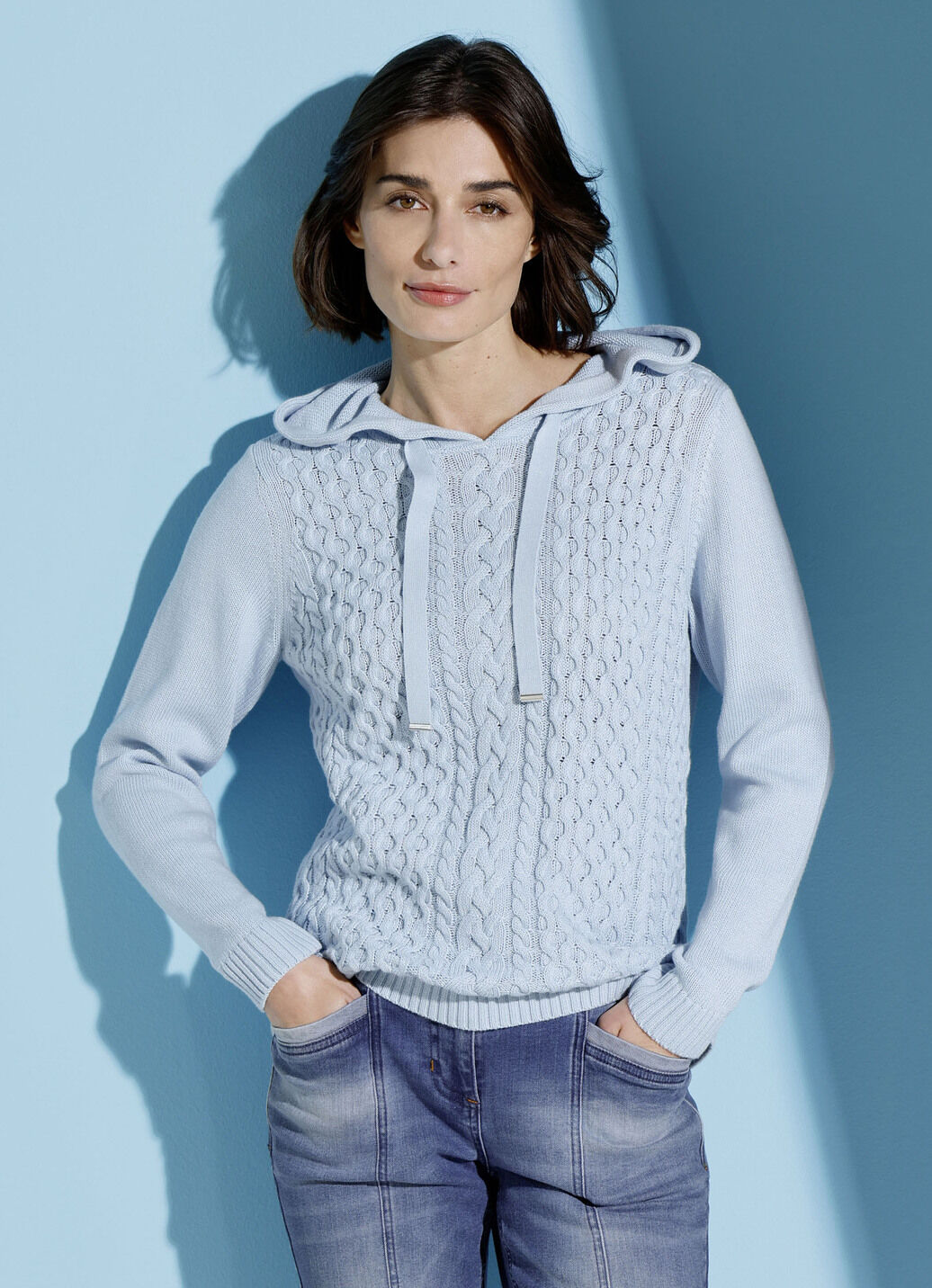 Kapuzenpullover aus reiner Baumwolle