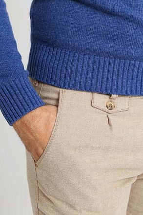 Suitable Lamswol Trui Ronde Hals Royal Blauw PU-LMBS-O-24 Royal kopen
