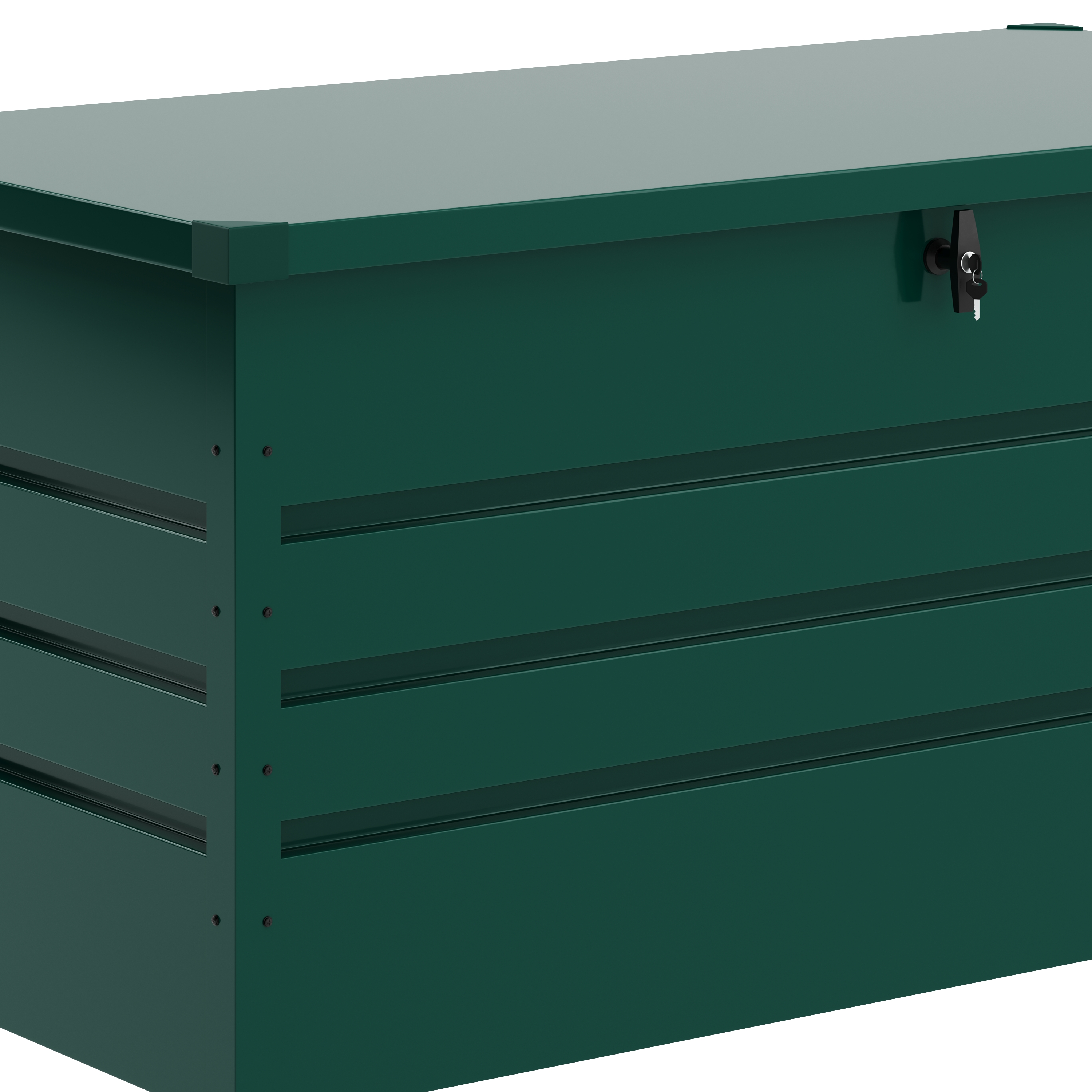 Gartenbox wasserdicht MONACO 132 x 62 x 64 cm 400L grün