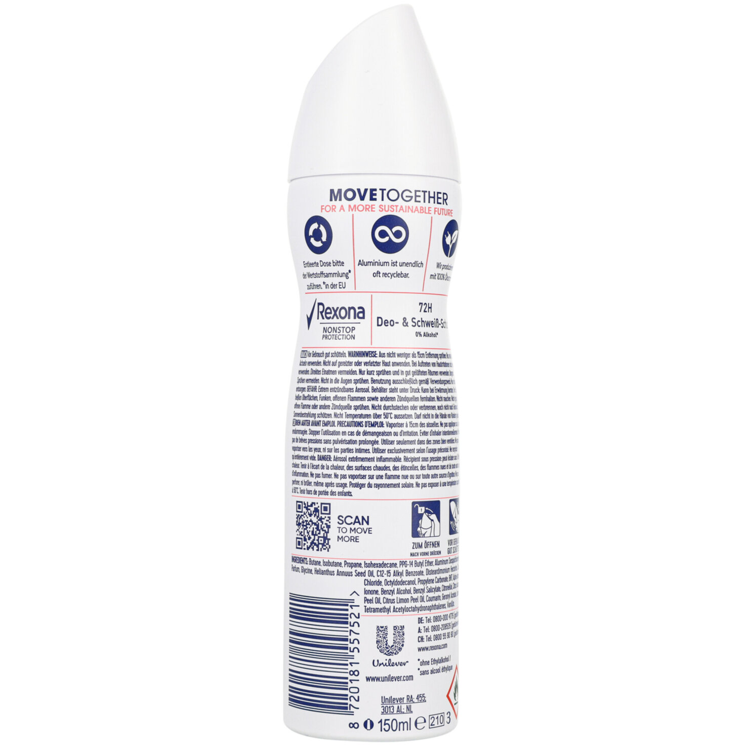 Rexona Nonstop Protection Deospray Anti-Transpirant Bright Bouquet 150 ml