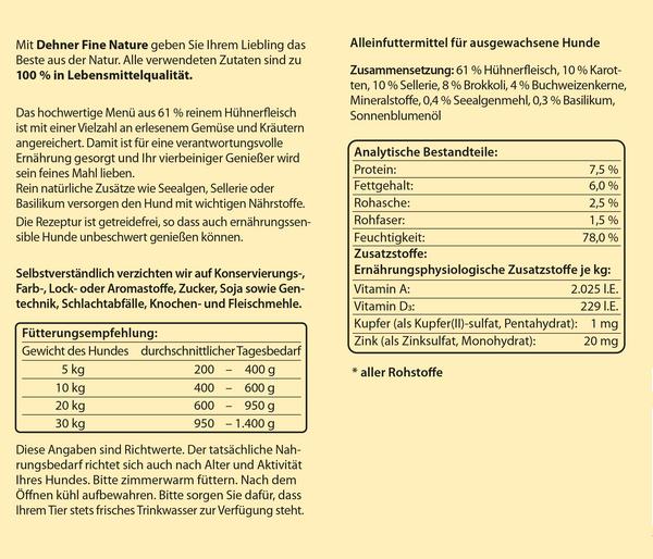 Dehner Fine Nature Nassfutter für Hunde
