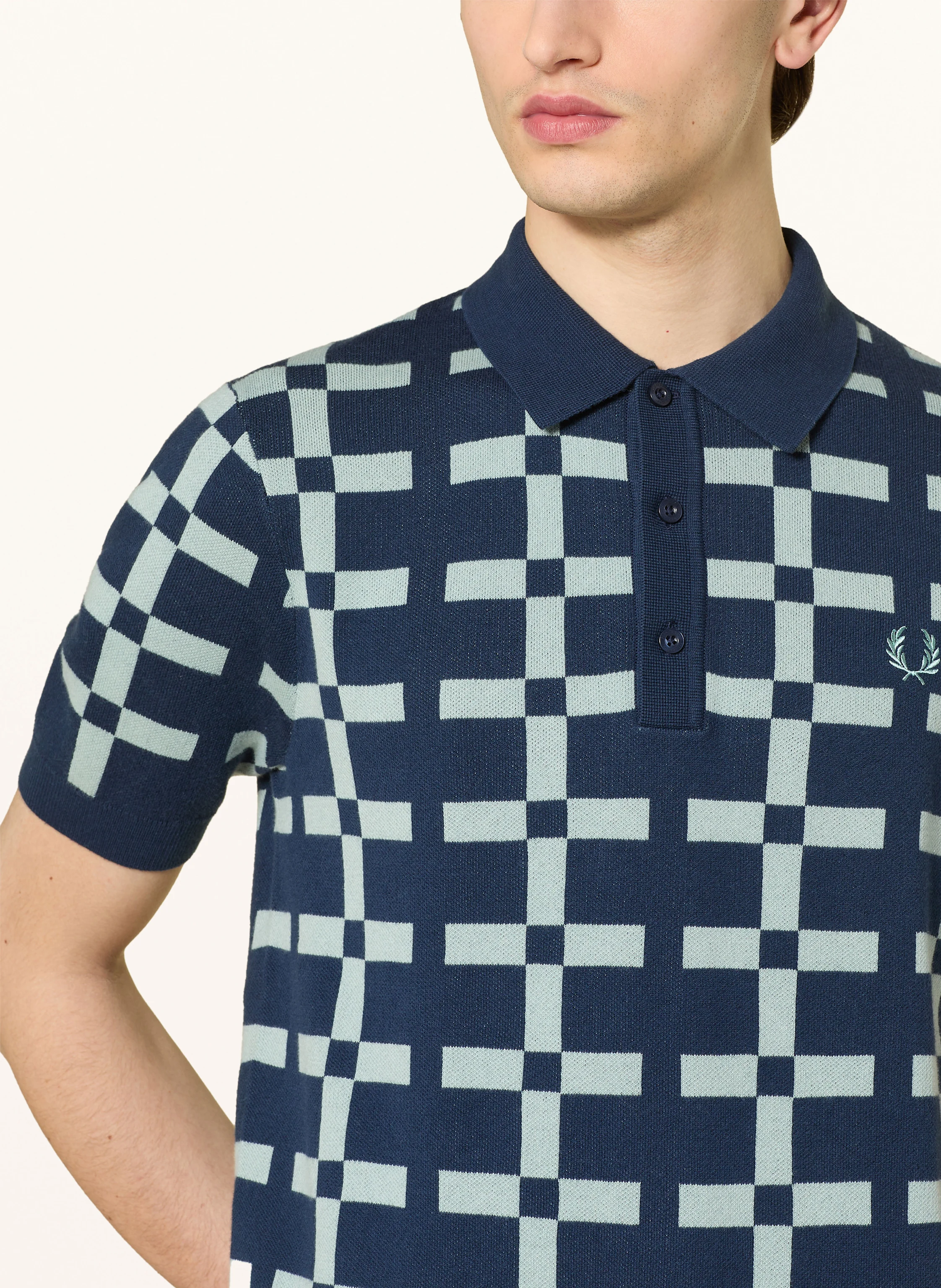FRED PERRY Strick-Poloshirt Regular Fit
