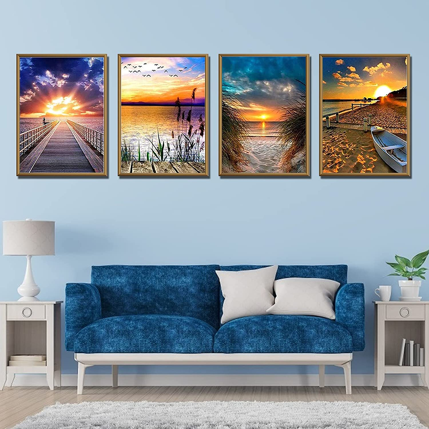 (26-tlg. Set) 34x25cm 5D Diamant Malerei Wand Dekoration Leinwand Diamond Painting - Steg