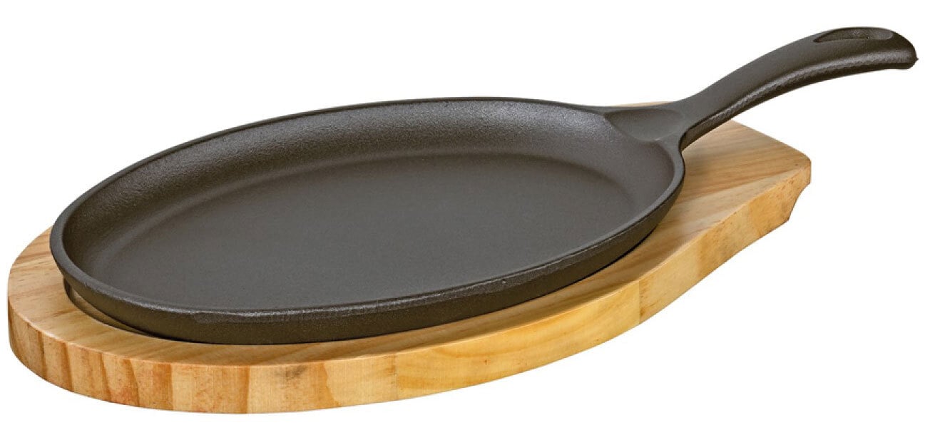 KÜCHENPROFI BBQ-Servierpfanne 2-teilig schwarz/ braun