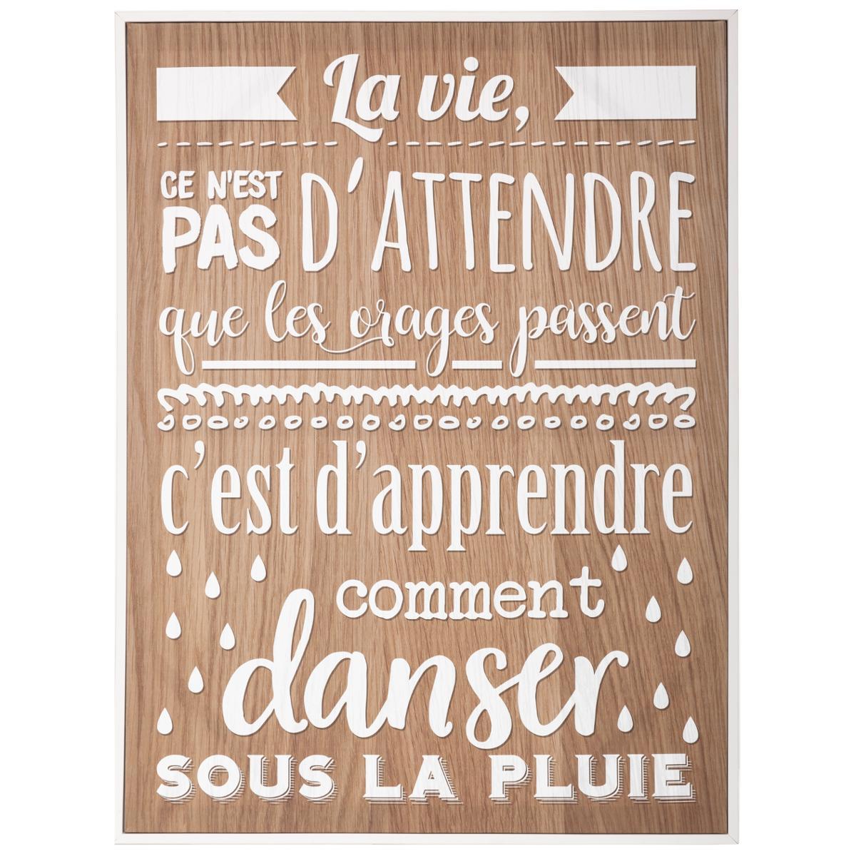 TOILE IMPRIMEE CITATIONS D.58X78CM