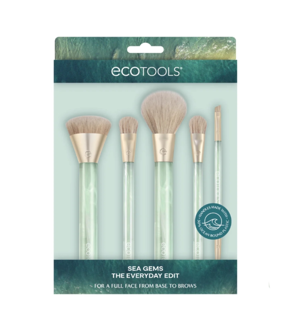 Ecotools - *Sea Gems* - Conjunto de pincéis The Everyday Edit