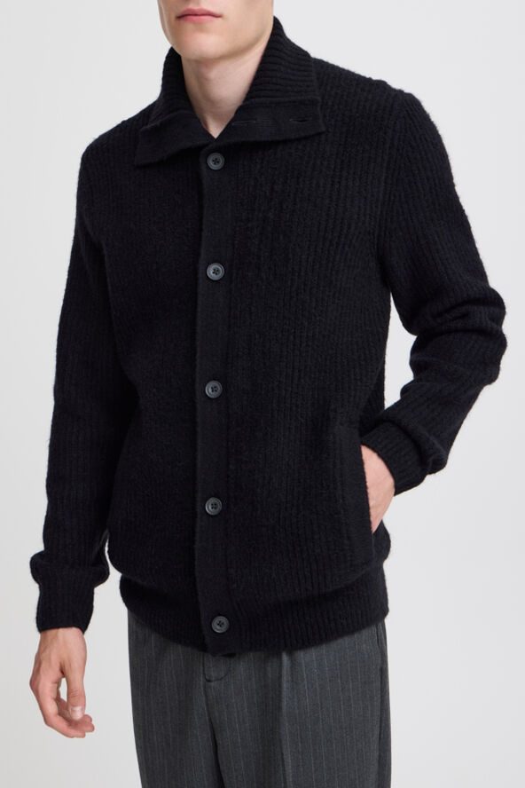 Casual Friday CFKARL knit cardigan Black beauty
