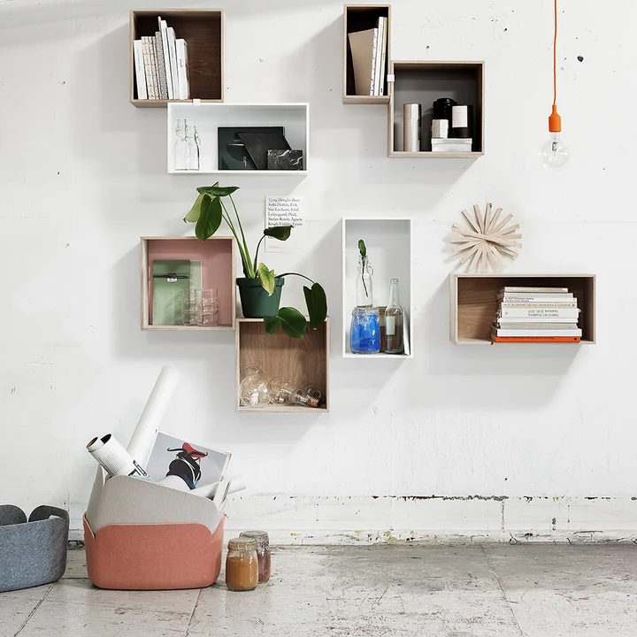 Muuto - Restore Aufbewahrungskorb 48 x 35 cm, braun-grün